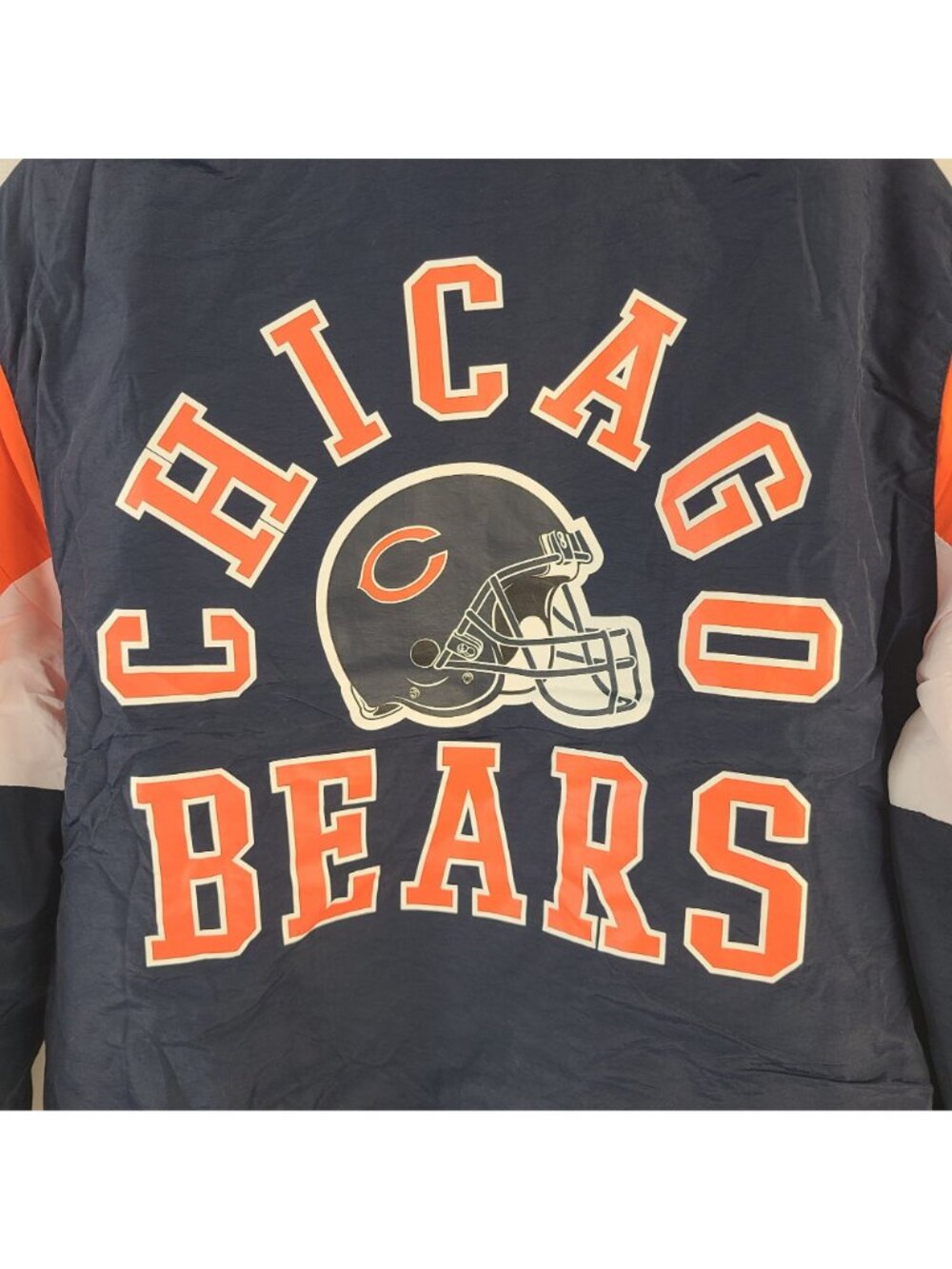 NEW Chicago Bears NFL Team Apparel Pullover Half-Zip Hooded Jacket Sz M - Picture 10 of 11